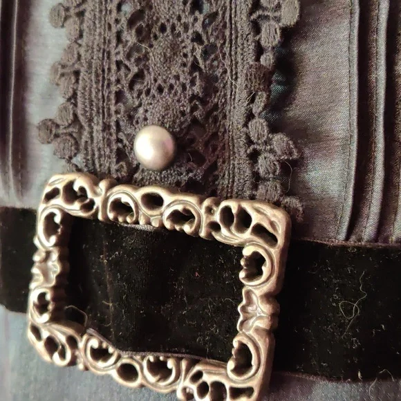 XL Anna Sui for Target black drop waist dress - Picture 2 of 3